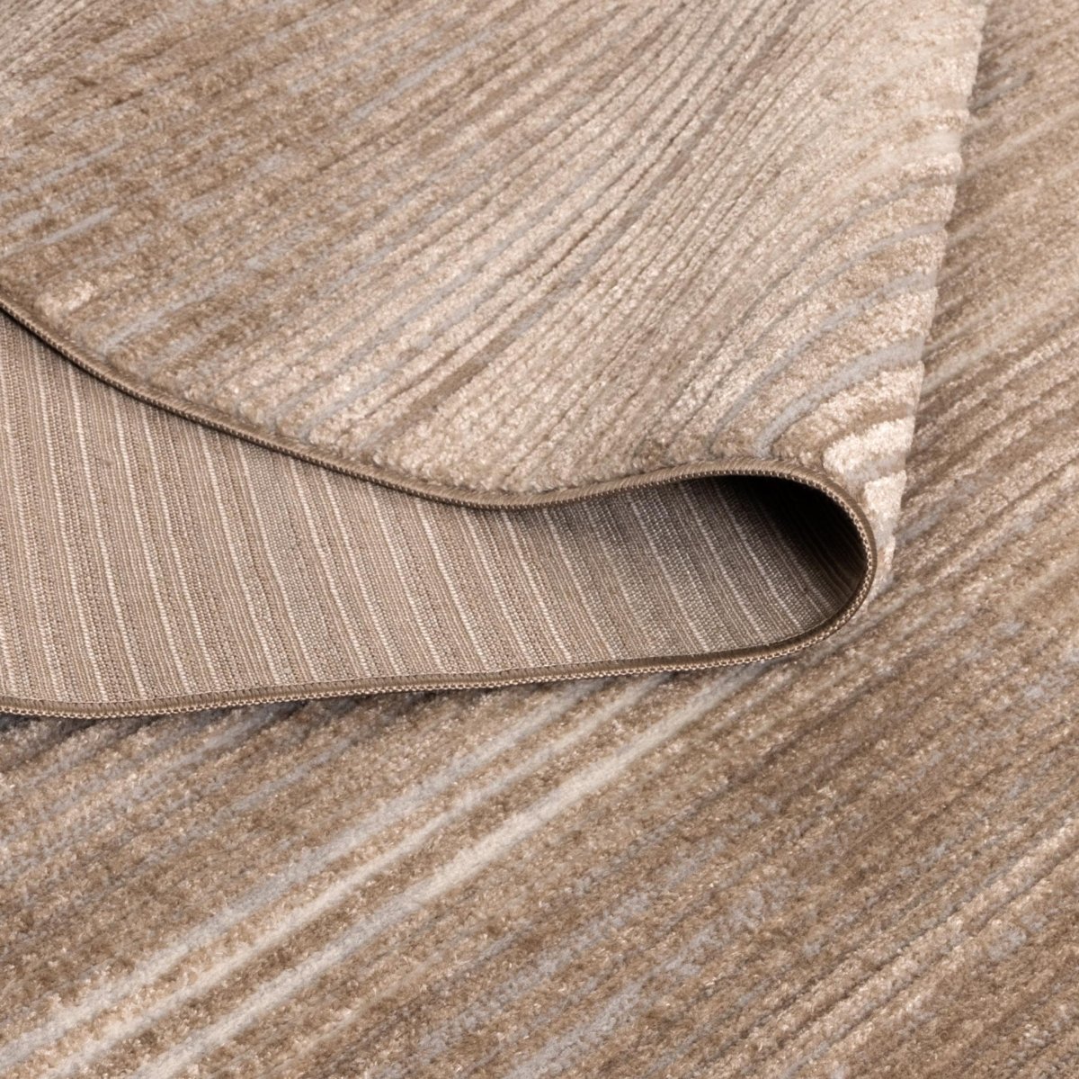 Belisse Lines Brown Grey Rug