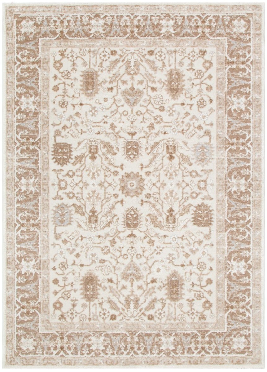 Belisse Oriental Border Beige Rug