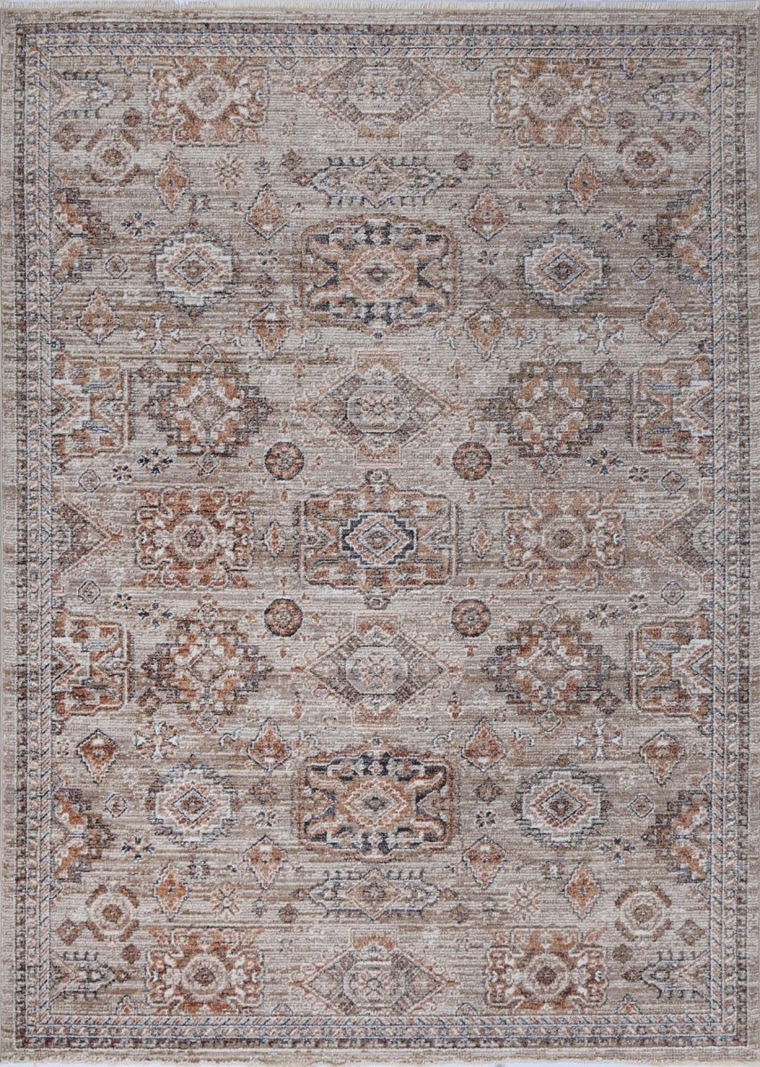 Bordura Vintage Upton Beige / Rust Rug - Ruggy