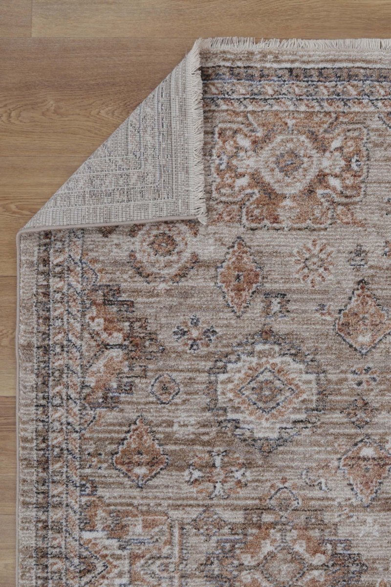 Bordura Vintage Upton Beige / Rust Rug - Ruggy