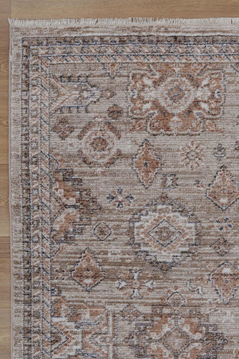 Bordura Vintage Upton Beige / Rust Rug - Ruggy
