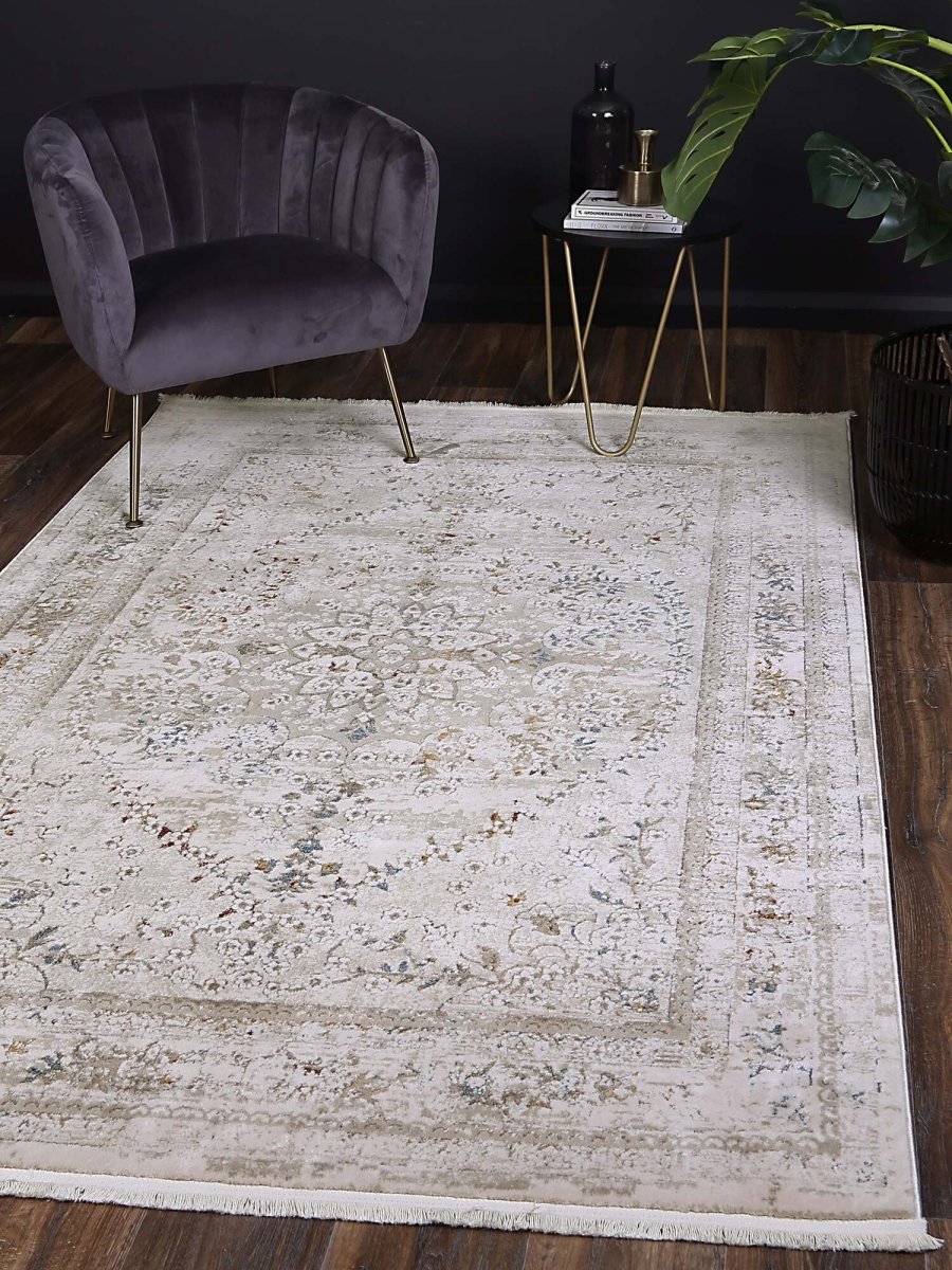 Celestial Vintage Medalion Beige Multi Rug - Ruggy