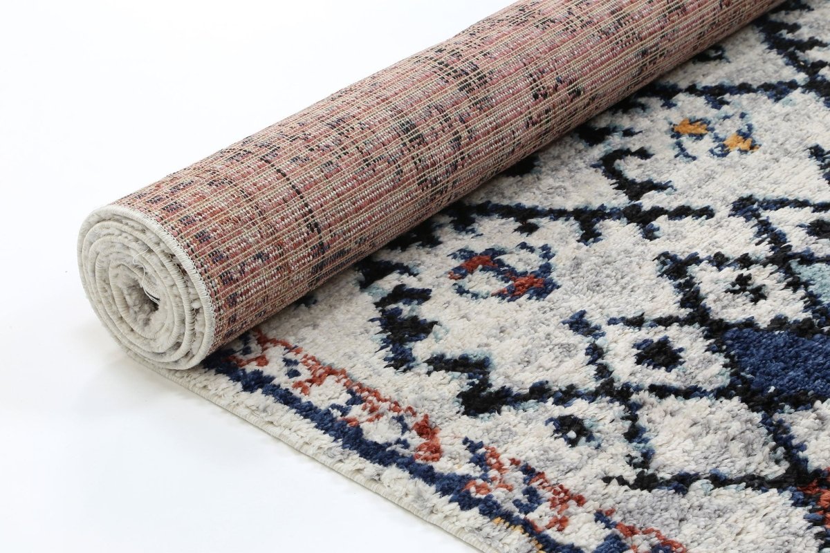 Divine Vintage Boho Ifran Blue Rug - Ruggy