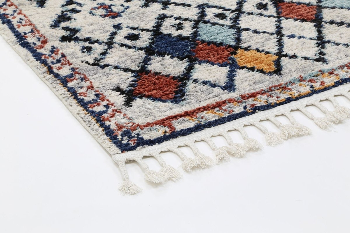 Divine Vintage Boho Ifran Blue Rug - Ruggy