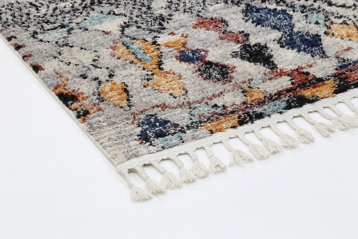 Divine Vintage Boho Meknes Silver Rug - Ruggy