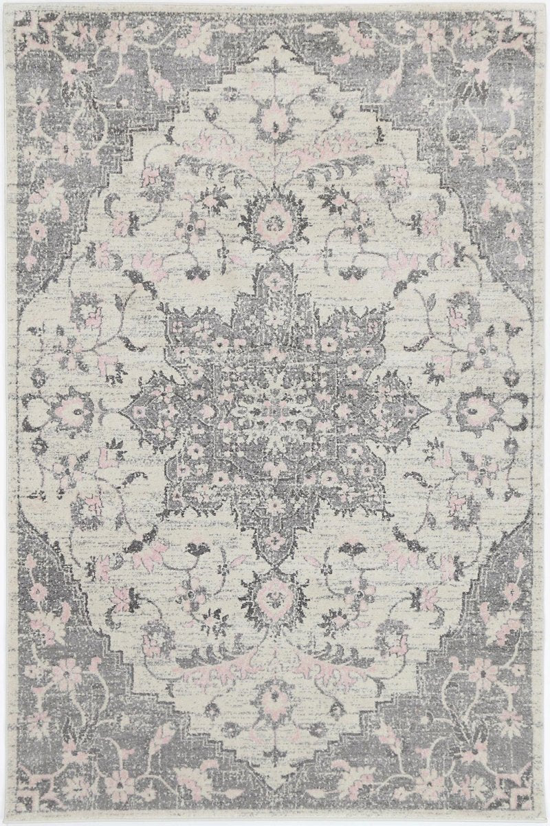 Eclipse Grey Ivory Rug - Ruggy