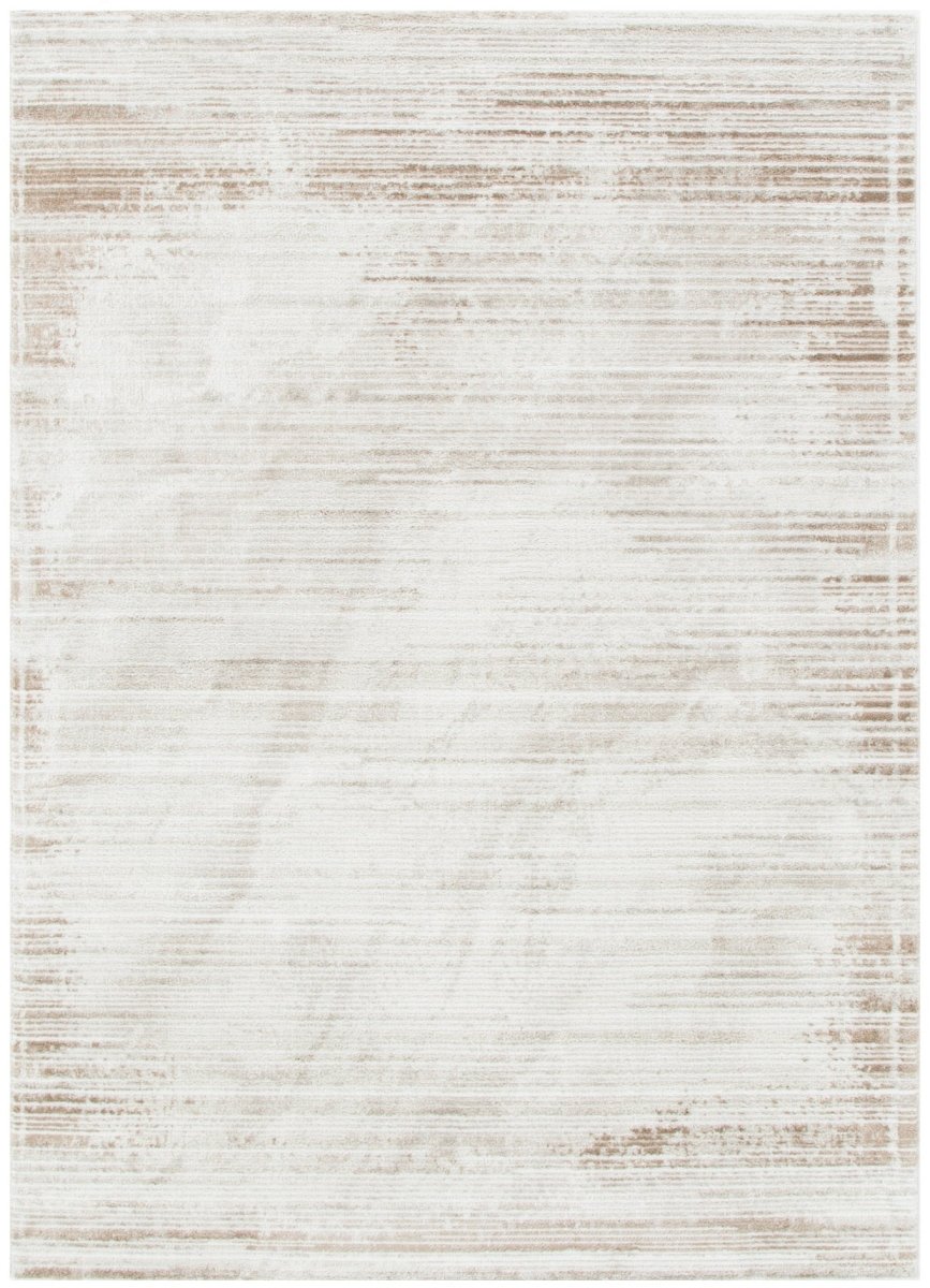 Eloura Distressed Lines Brown Rug