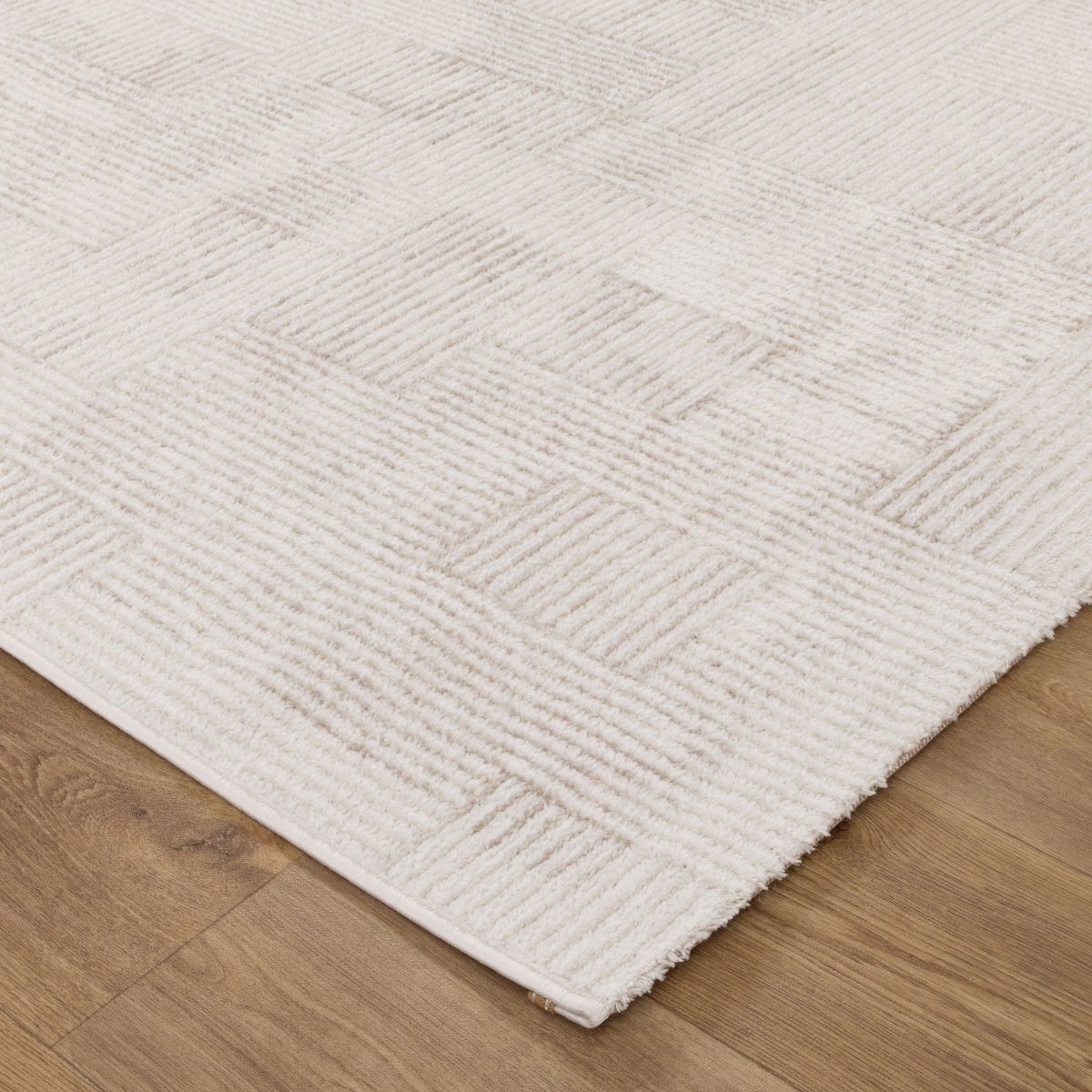 Eloura Distressed Shapes Beige Rug