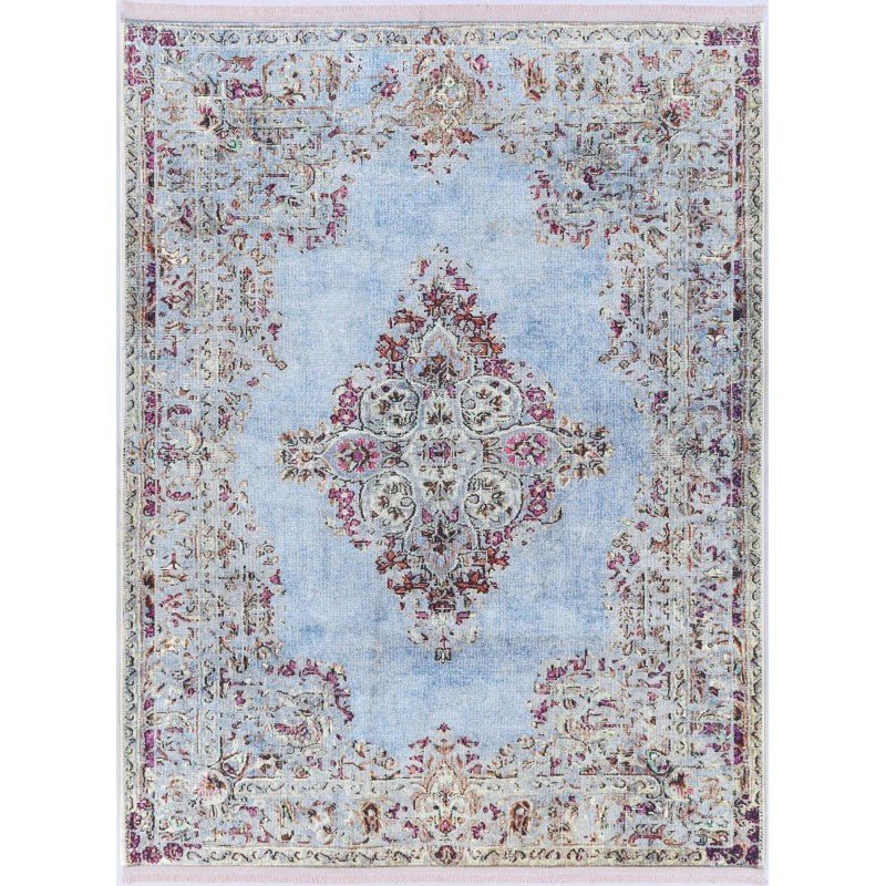 Flair Diamond Aqua Traditional Rug Area Rug | Ruggy