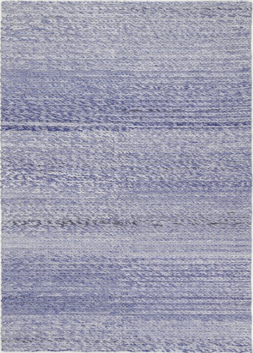 Grace Cue Blue Wool Blend Rug - Ruggy
