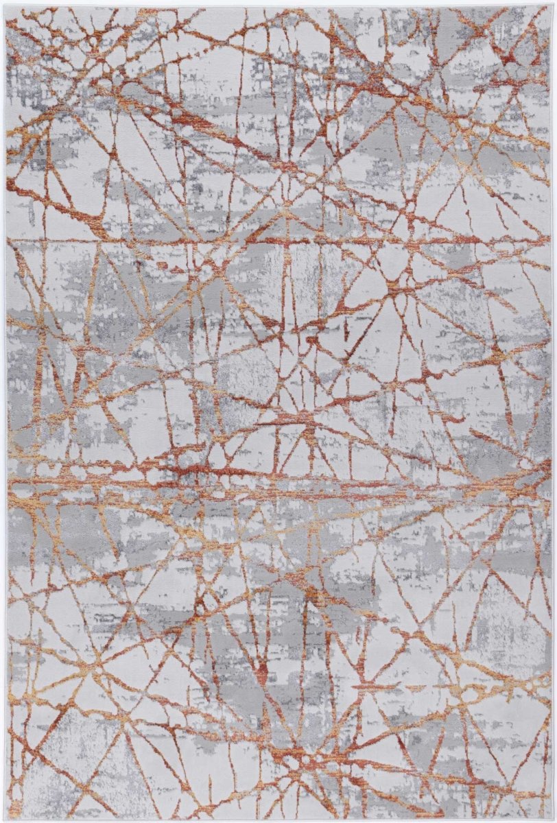 Icon Geometric Rust Rug - Ruggy