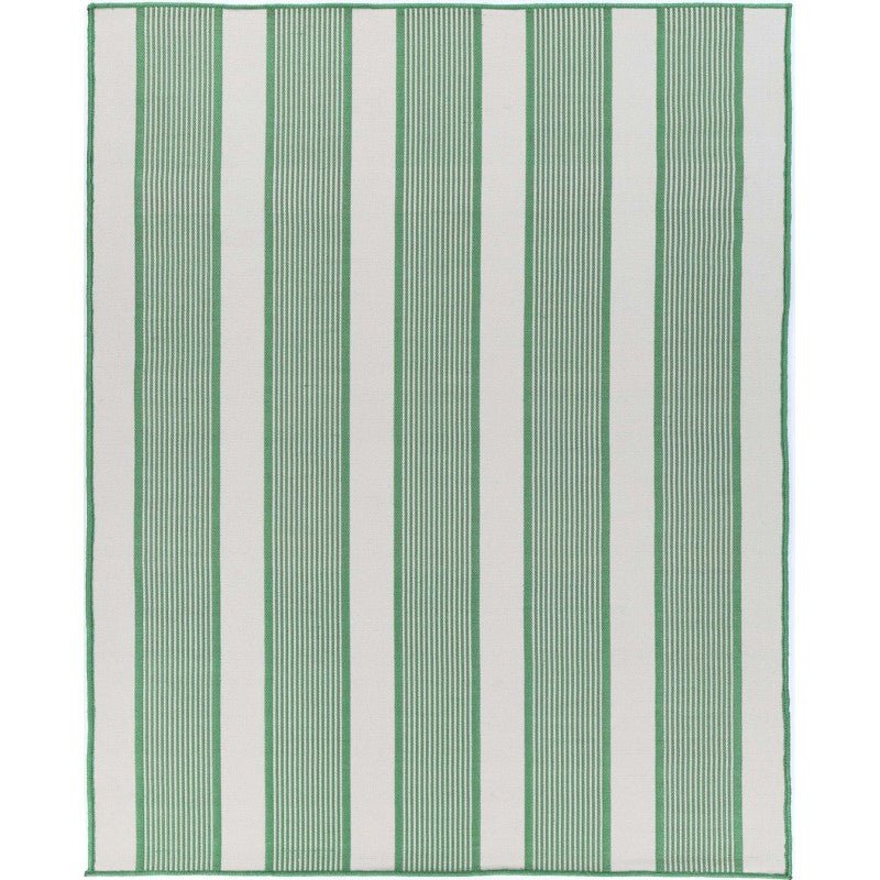 Indigo Apple Stripe Indoor Outdoor Rug