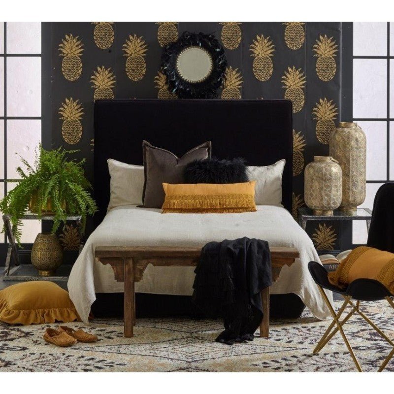 Joy Long Gold Cushion 70x30cm CUSHIONS > Cotton_Linen | Ruggy