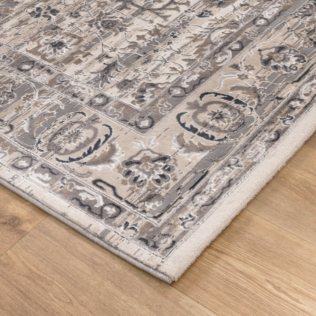 Liora Distressed Transitional Beige Grey Rug