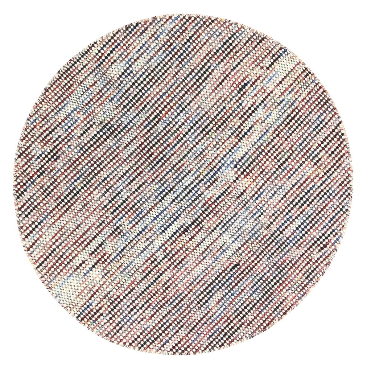 Majesty Multi Reversible Wool Round Rug - Ruggy