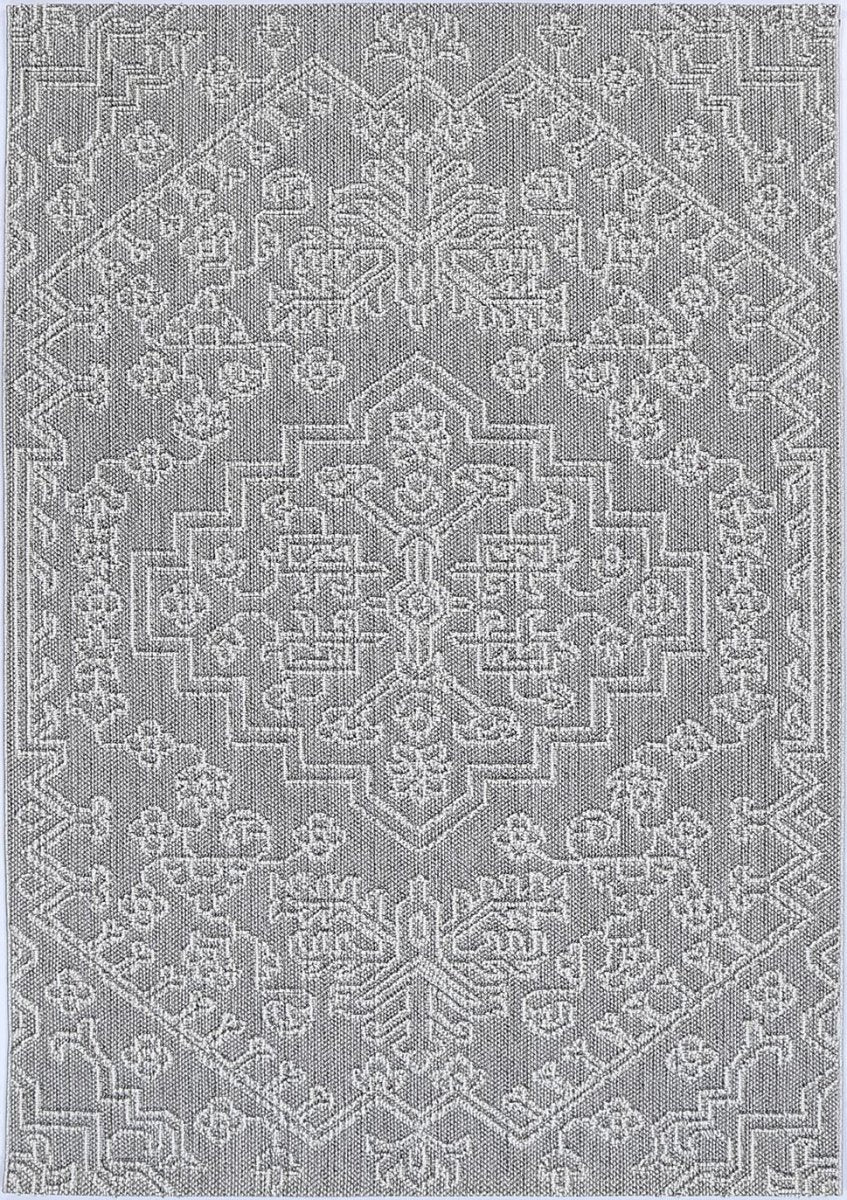 Marique Bule Ash Tribal Flatweave Rug - Ruggy
