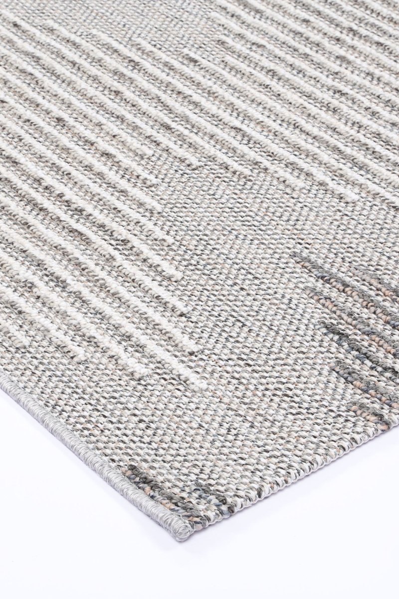 Mingled Eagle Indoor / Outdoor Grey Rug - Ruggy