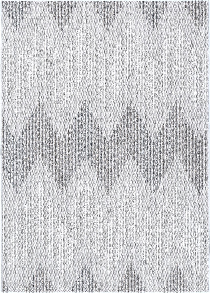 Mingled Eagle Indoor / Outdoor Grey Rug - Ruggy