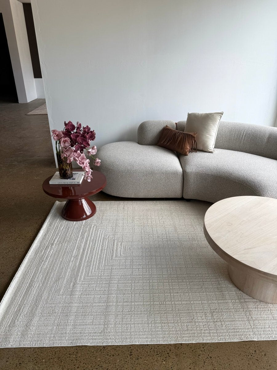 Murray Frames Cream Beige Rug