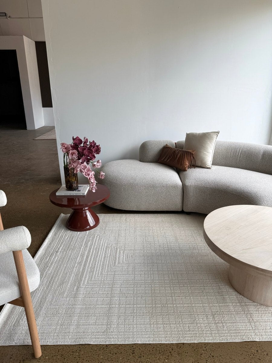 Murray Frames Cream Beige Rug