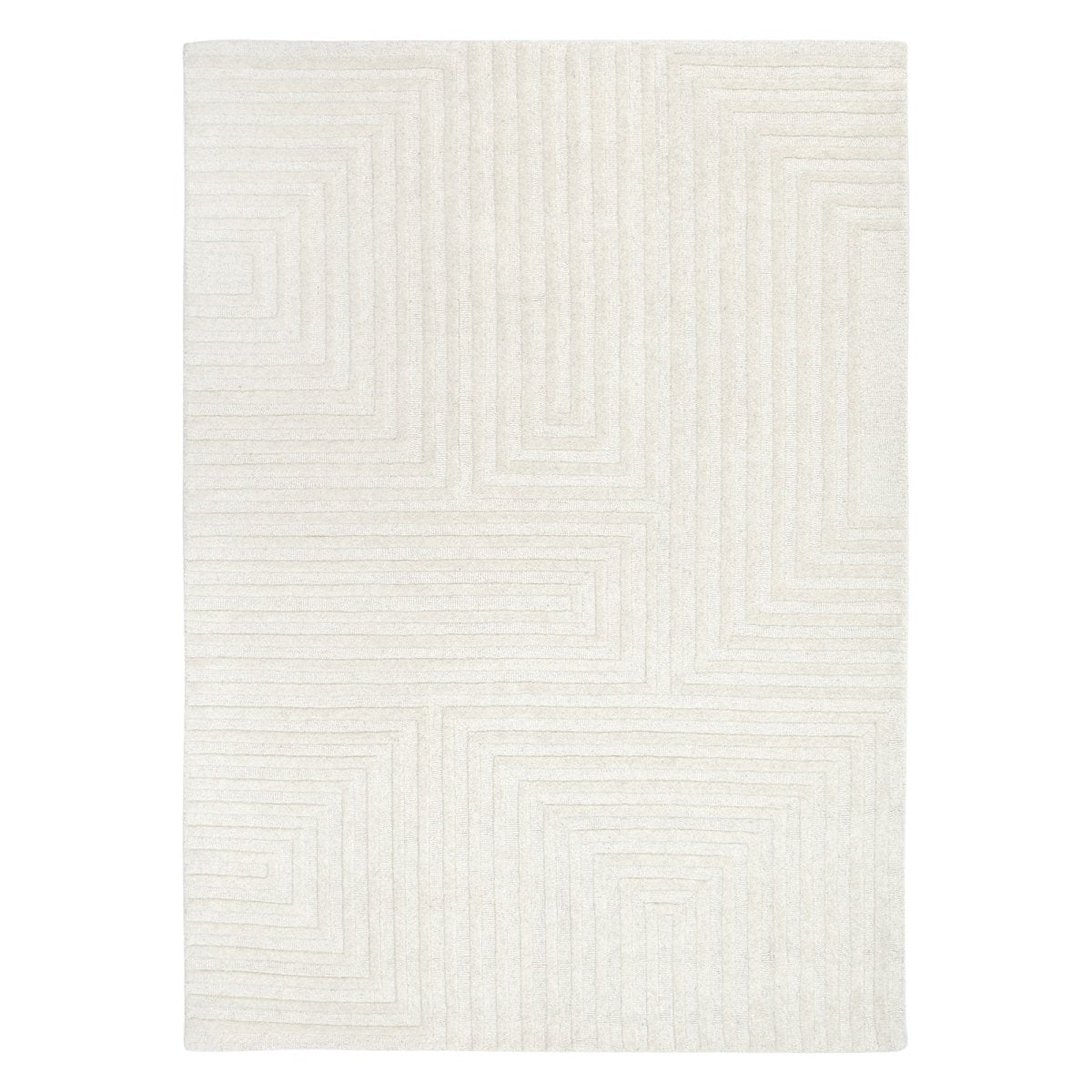 Nirvana Recline IVORY Wool Rug - Ruggy