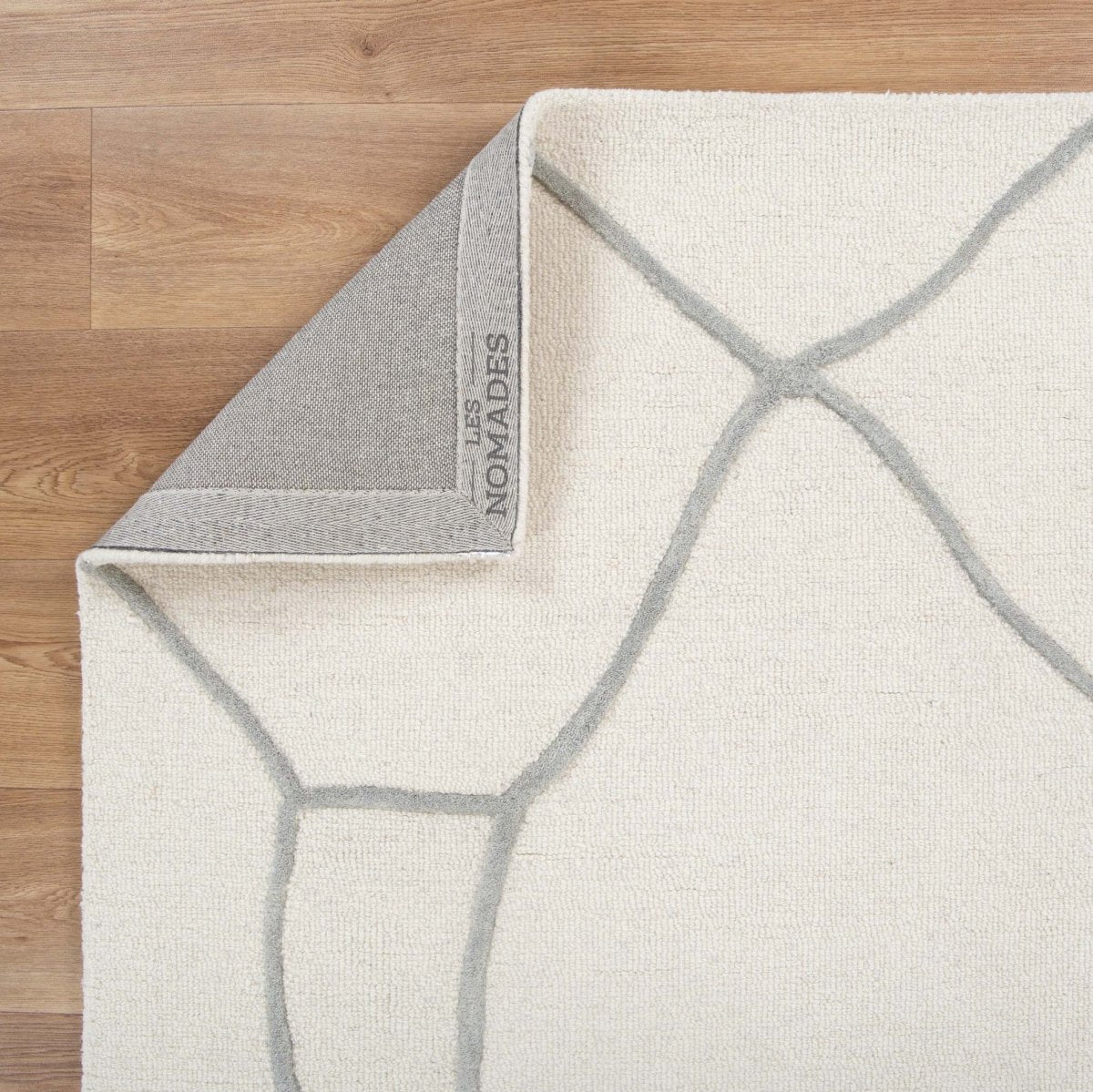 Nirvana Sketch IVORY/GREY Wool Rug - Ruggy
