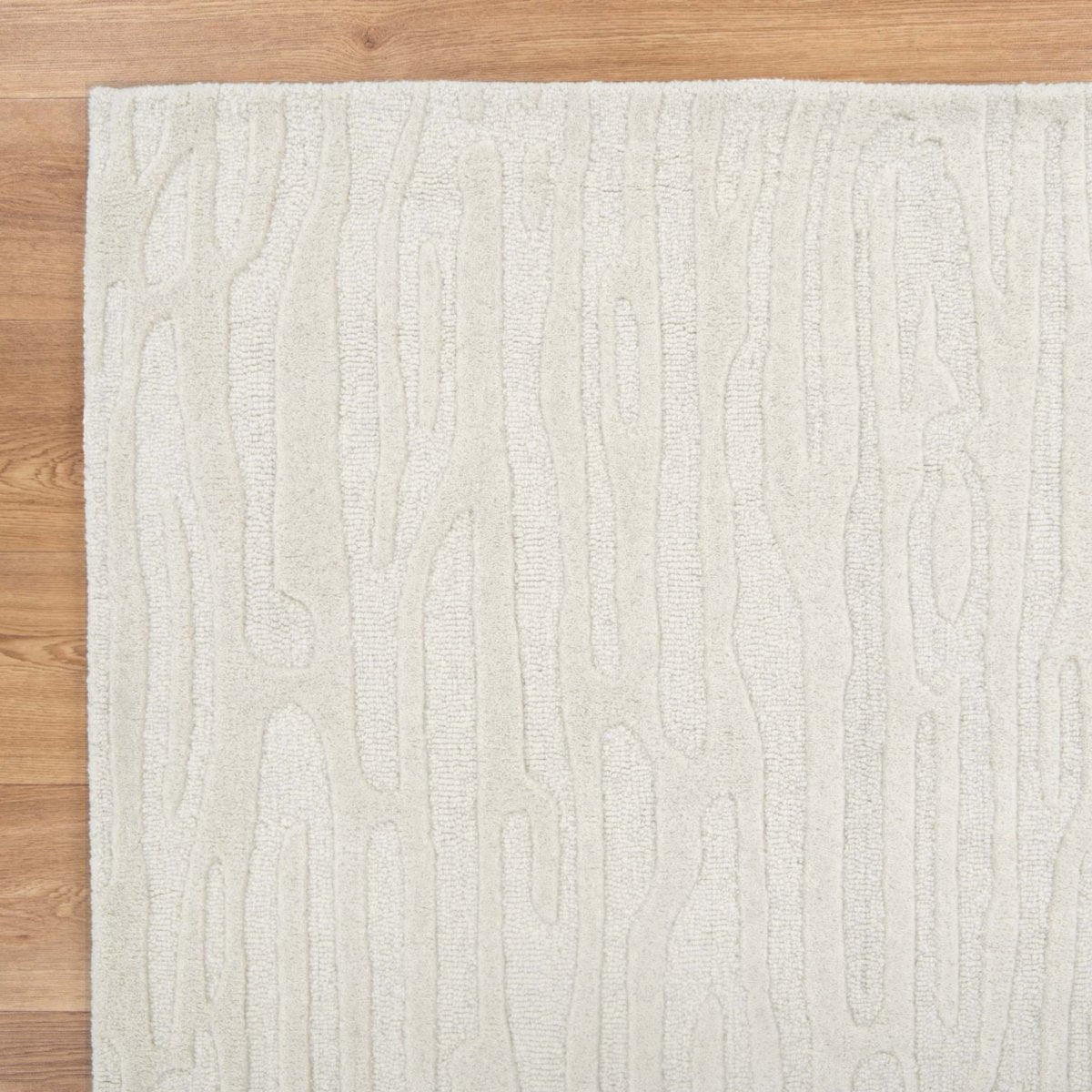 Nirvana Vayne IVORY Wool Rug - Ruggy
