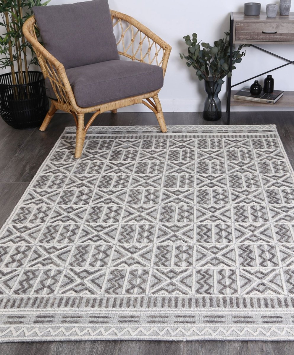 Noble Cordoba Grey Contemporary Rug - Ruggy