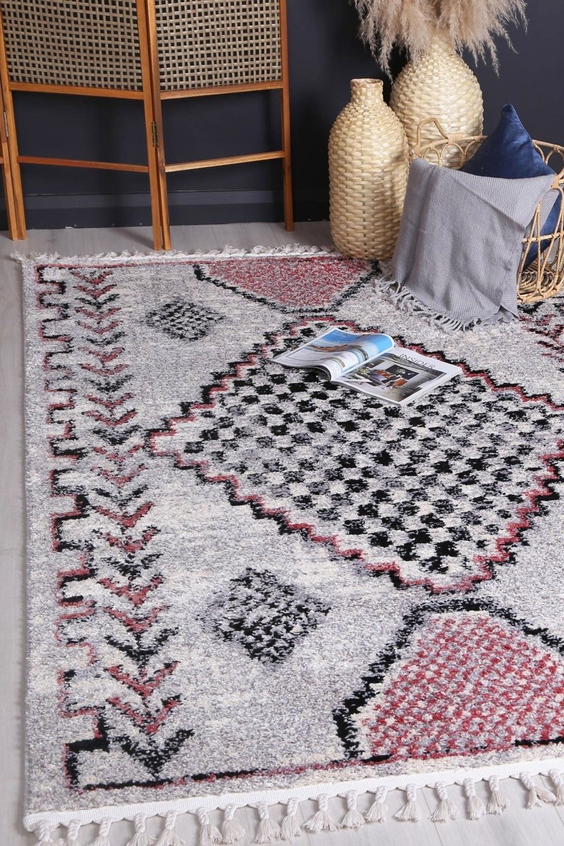 Pristine Multi Pink Bohemian Rug - Ruggy