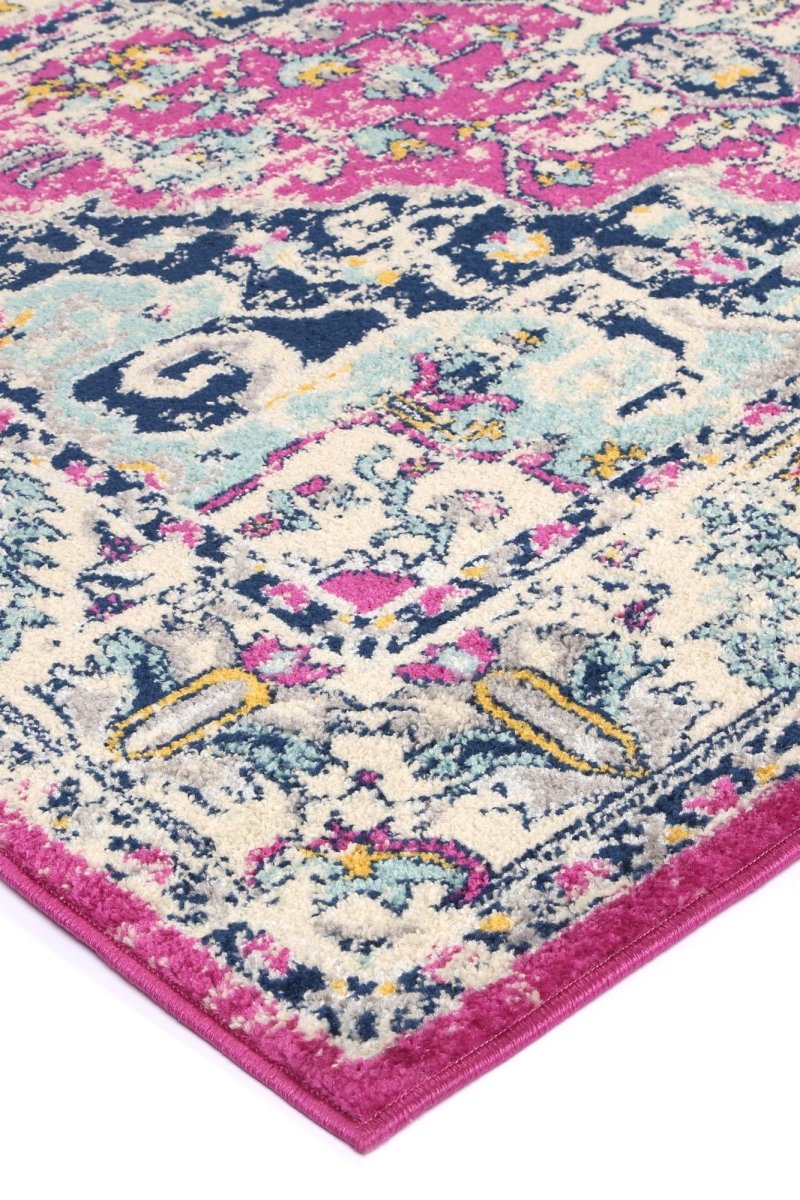 Pulse Carleone Pink & Blue Transitional Rug - Ruggy