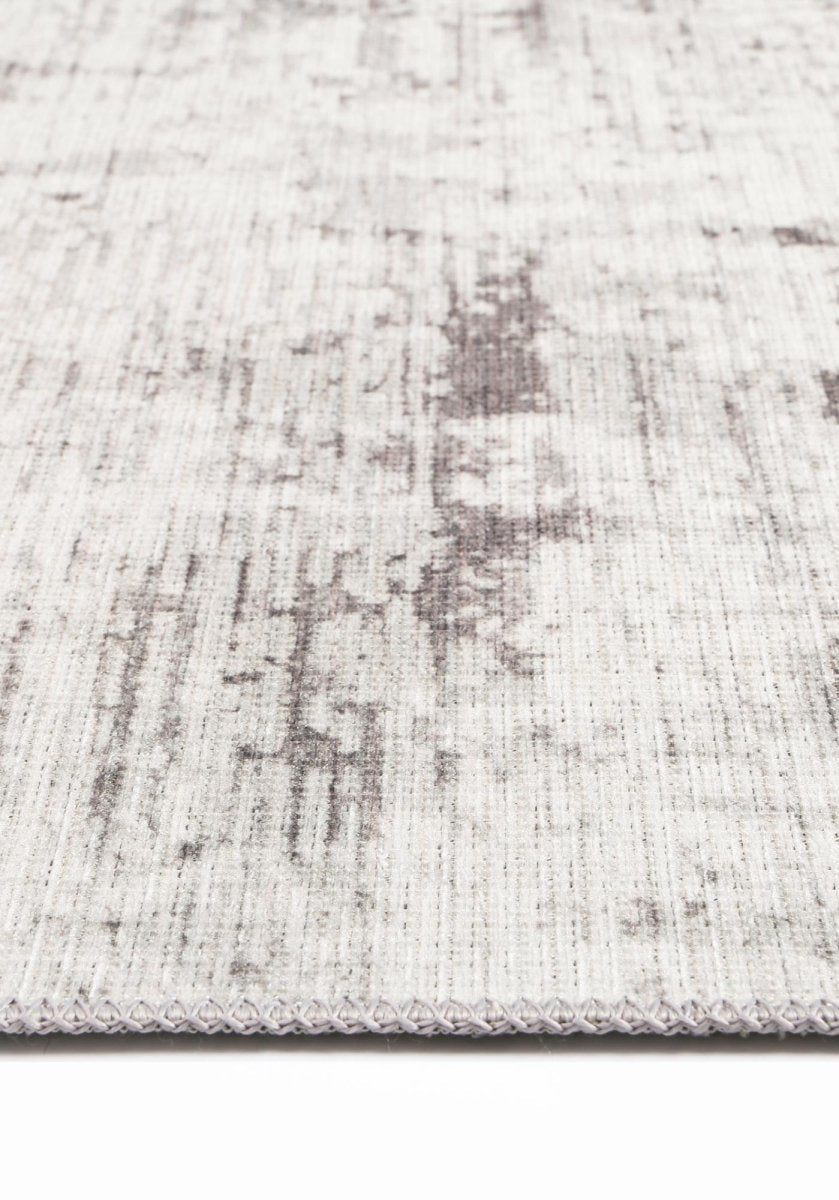 Royal Alfred Ivory Distressed Washable Rug - Ruggy