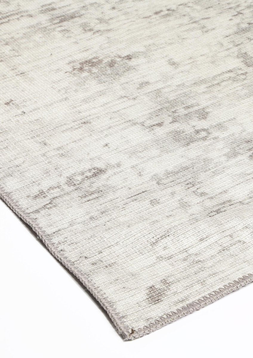 Royal Alfred Ivory Distressed Washable Rug - Ruggy