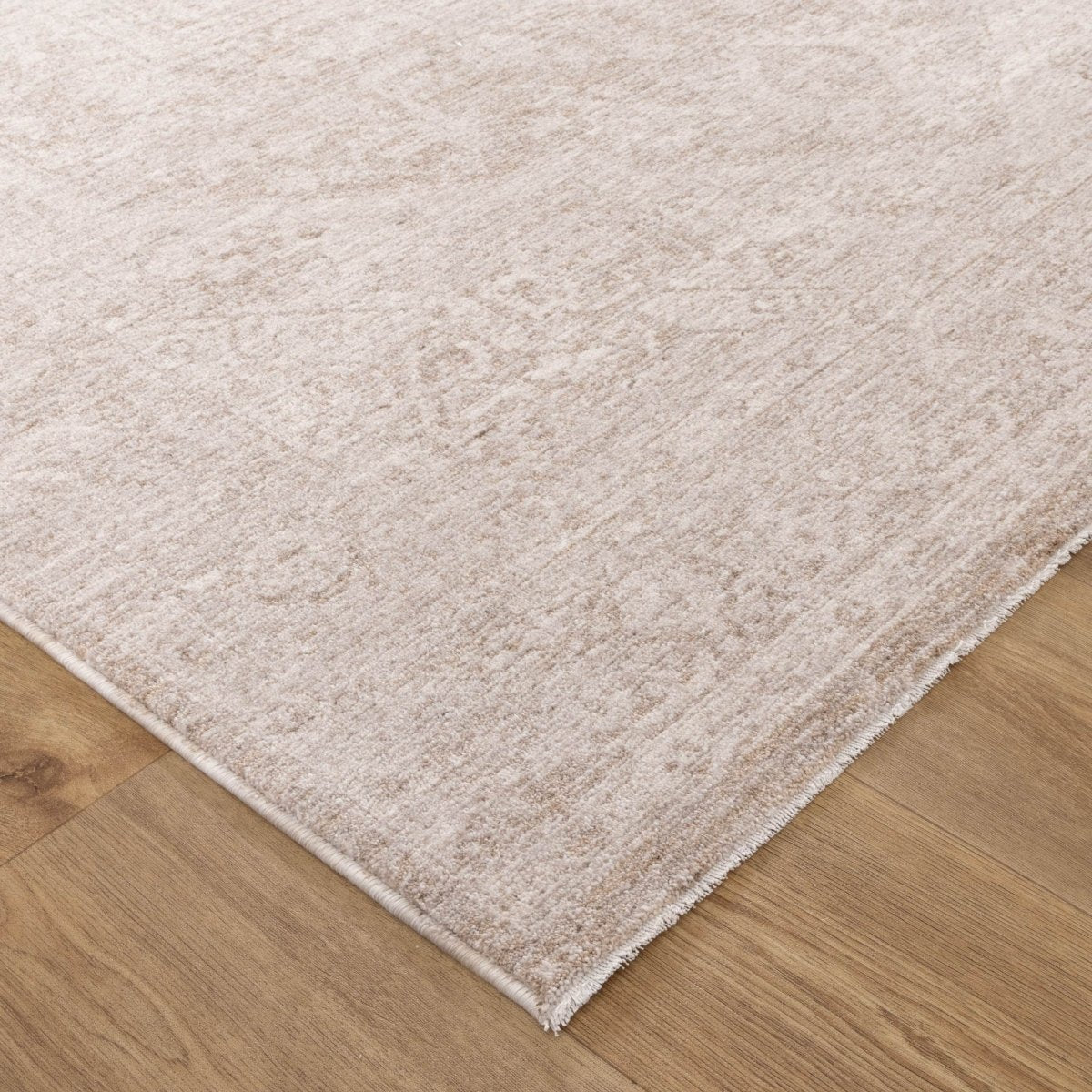 Tarra Distressed Medallion Beige Rug