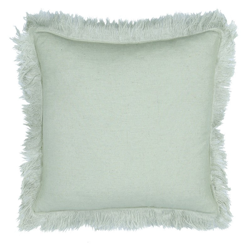 Tassel Sage Cushion 50x50cm CUSHIONS > Cotton_Linen | Ruggy