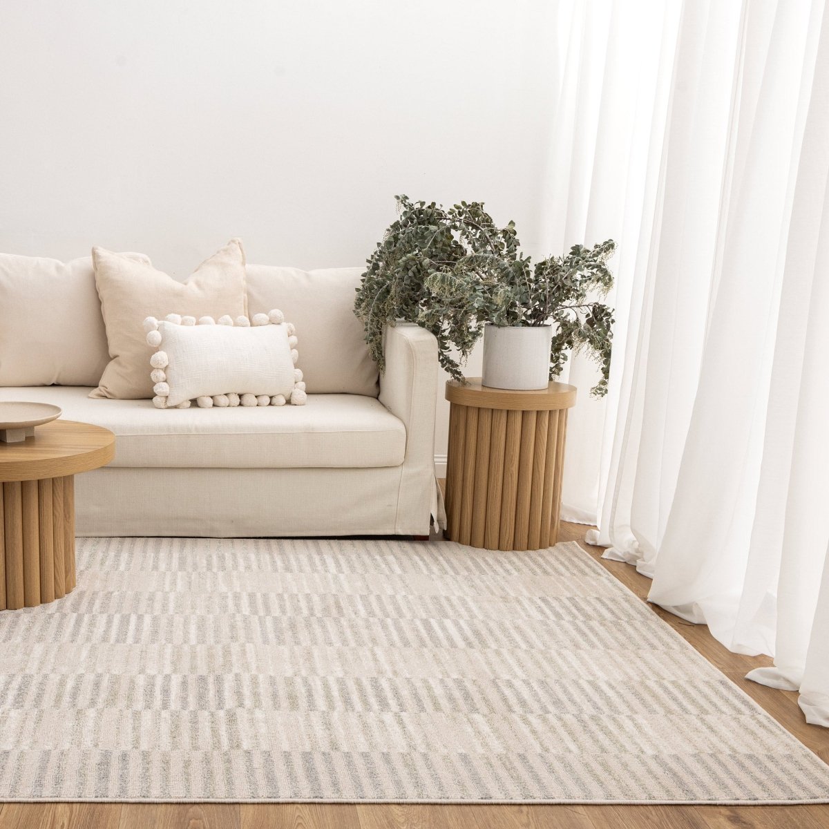 Victoria Lines Neutral Rug