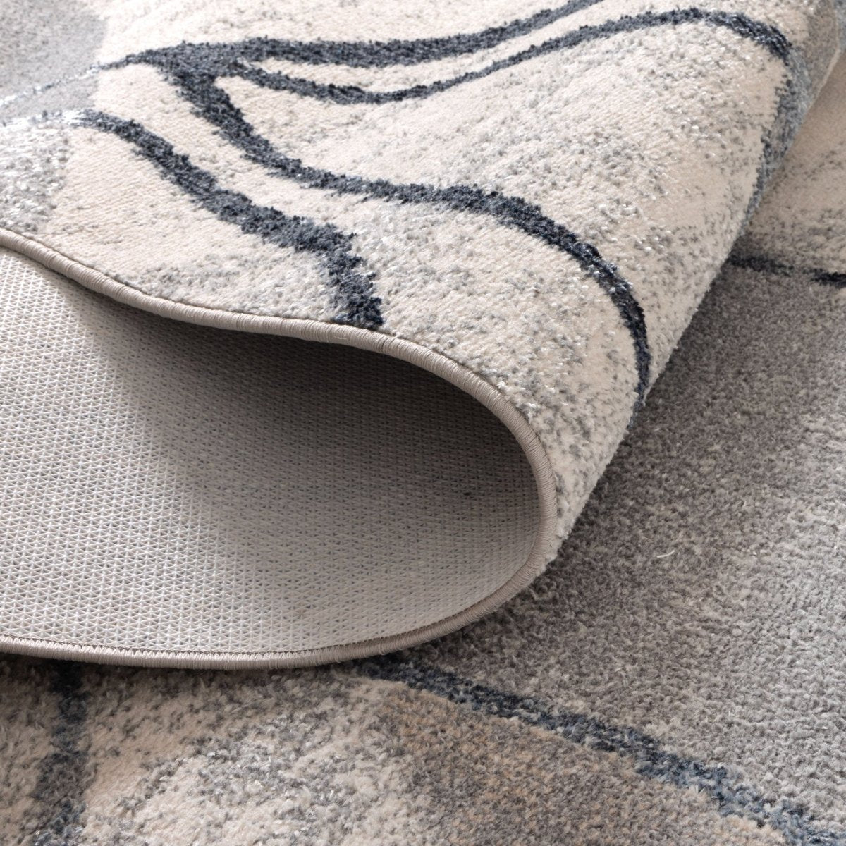 Victoria Rhythm Grey Blue Rug