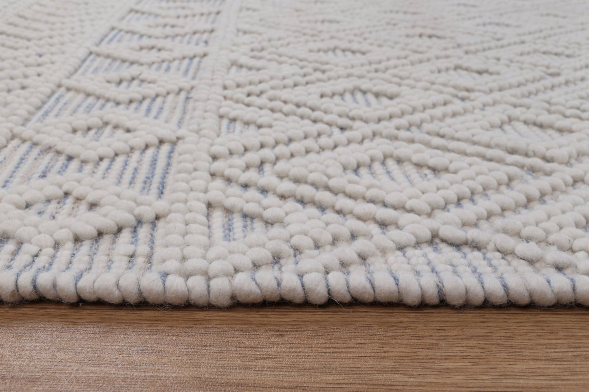 Vista Ada Blue Wool Rug Area Rug | Ruggy