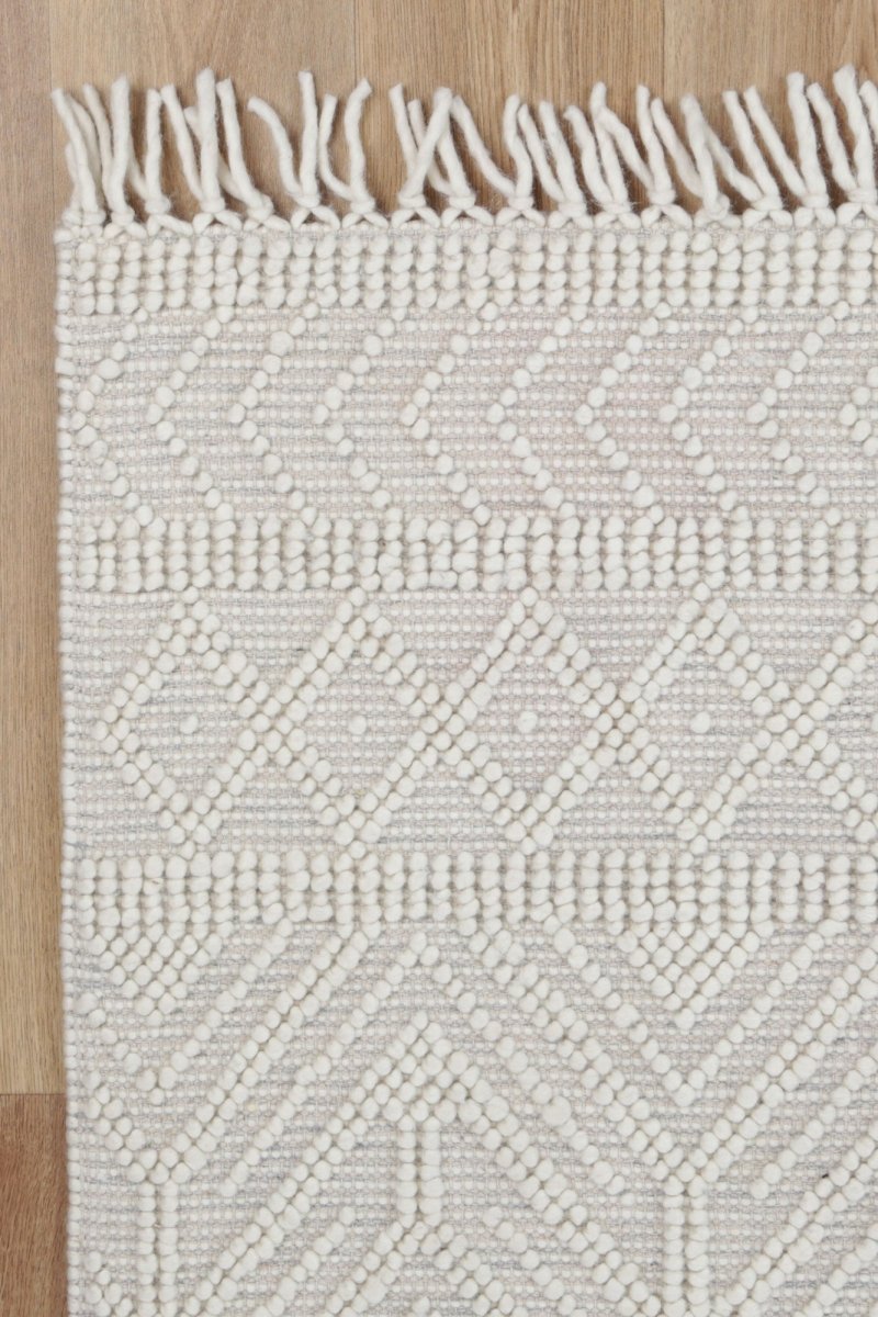 Vista Zoe Grey Wool Rug Area Rug | Ruggy