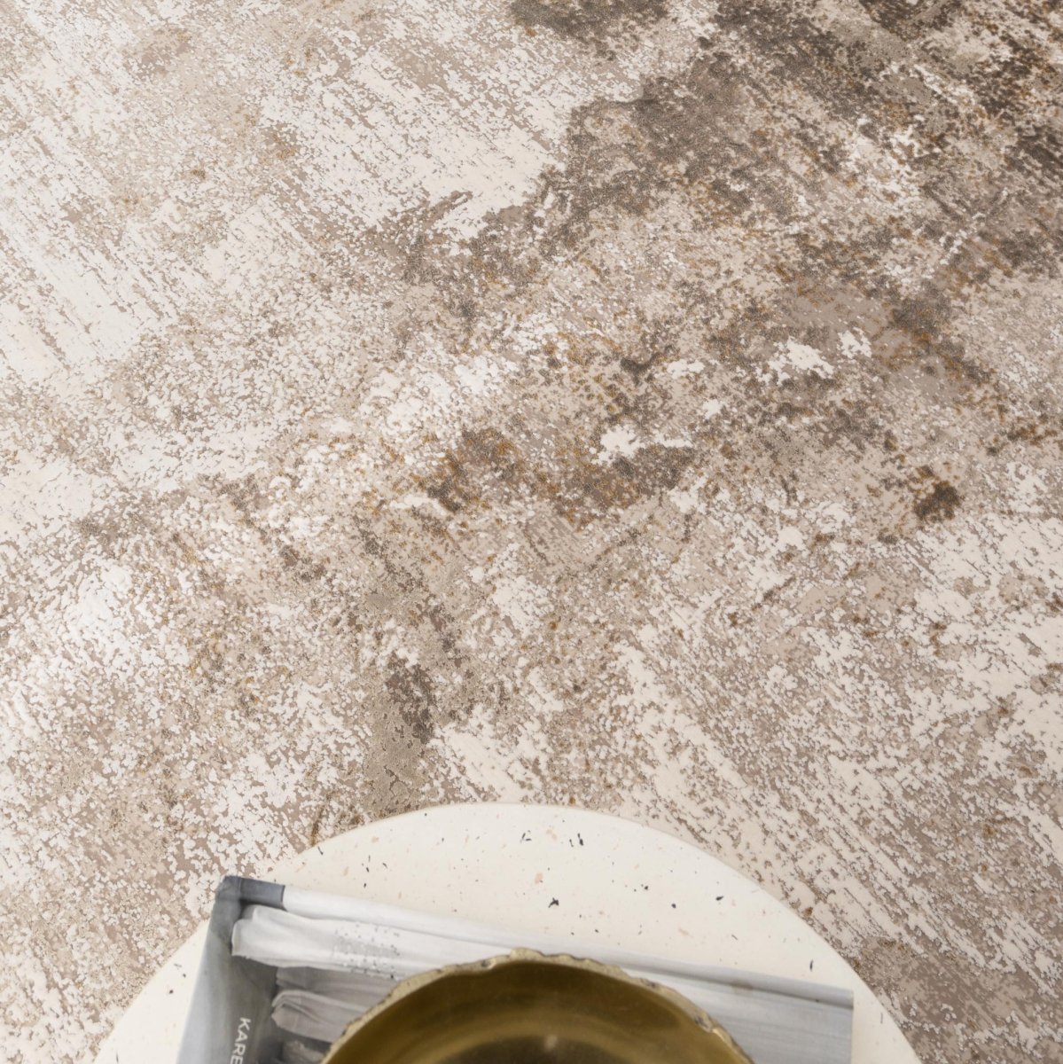 Walwa Abstract Beige Modern Rug