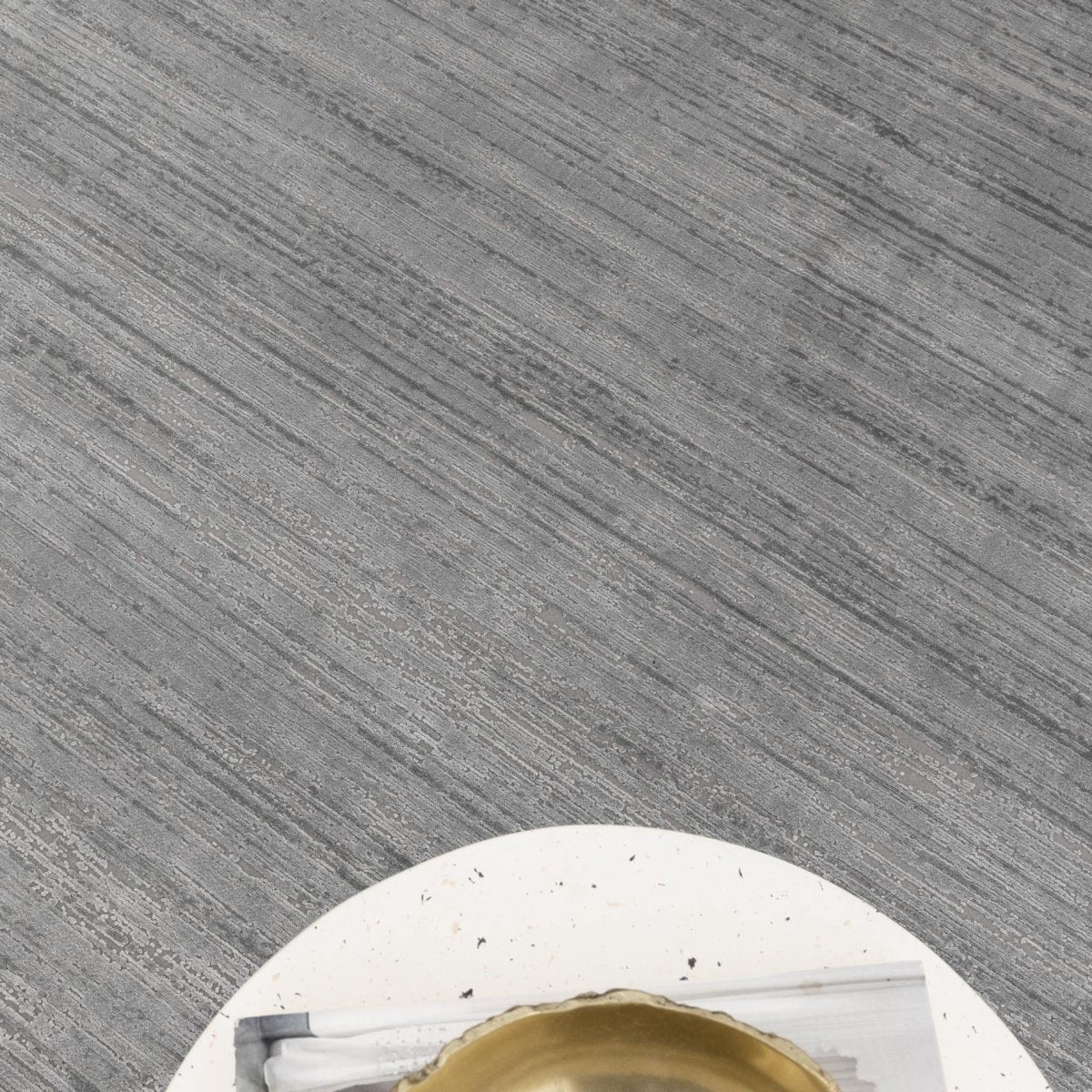 Walwa Distressed Grey Modern Rug