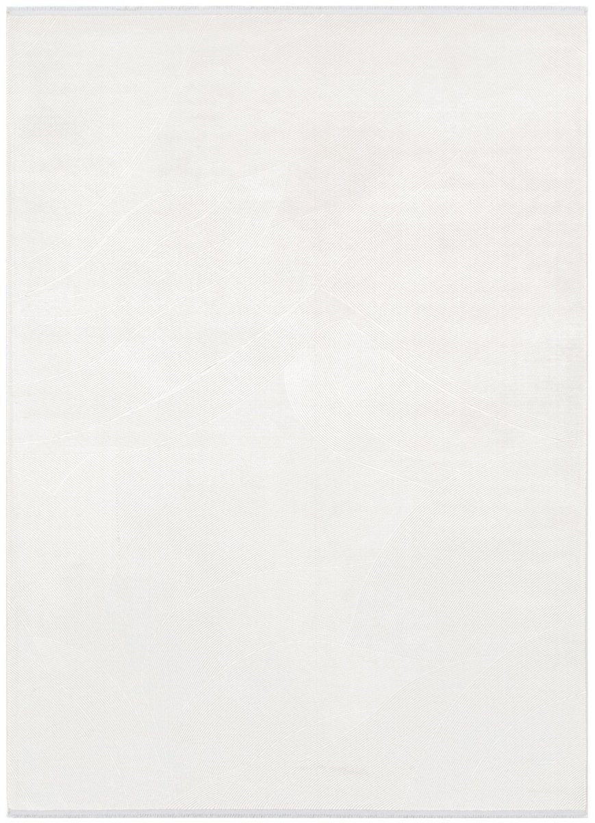 Walwa Geometric Lines White Modern Rug