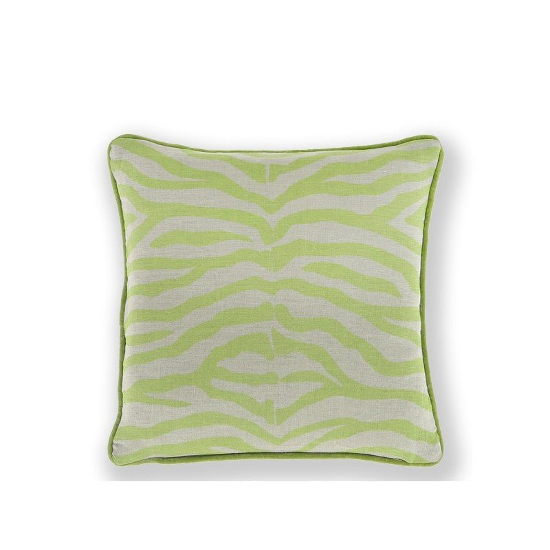 Zebra Pesto Cushion 45x45cm Cushions | Ruggy